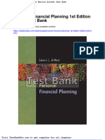 Full Download Personal Financial Planning 1st Edition Altfest Test Bank
