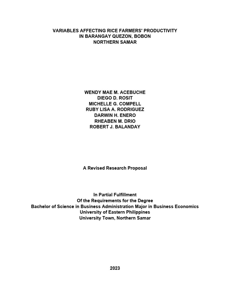 Validation of Questionnaire | PDF | Agriculture | Rice
