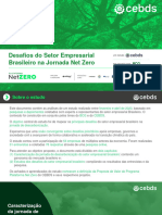 #CEBDS-Desafios Do Setor Privado Brasileiro Na Jornada Net Zero - (Conselho Empresarial Brasileiro para o Desenvolvimento Sustentável)