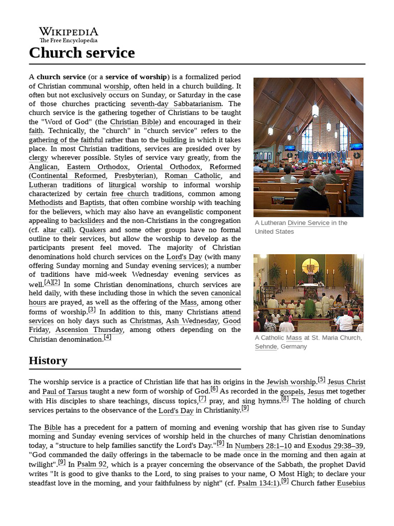 Church Service Extra | PDF | Christian Worship | Christian Worship And ...