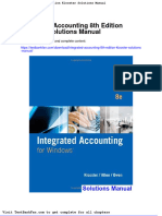 Full Download Integrated Accounting 8th Edition Klooster Solutions Manual