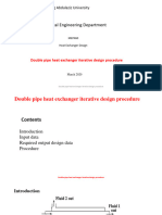 Double Pipe Heat Exchanger - Iterative Design