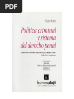 Roxin, Claus - Politica Criminal Y Sistema del Derecho Penal
