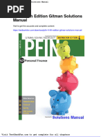 Full Download Pfin 4 4th Edition Gitman Solutions Manual