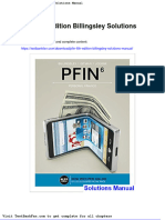 Full Download Pfin 6th Edition Billingsley Solutions Manual