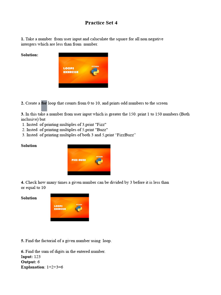 Practice Set 4 | PDF