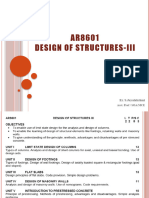 AR8601-DOS-III Unit-2 Part-5 Design of Isolated Pad Footing Problems