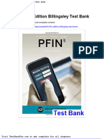 Full Download Pfin5 5th Edition Billingsley Test Bank