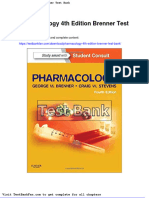 Full Download Pharmacology 4th Edition Brenner Test Bank