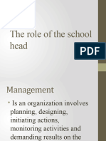 The role of the school head