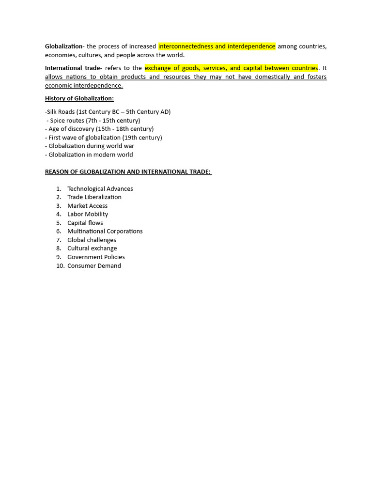 Globalization Pdf