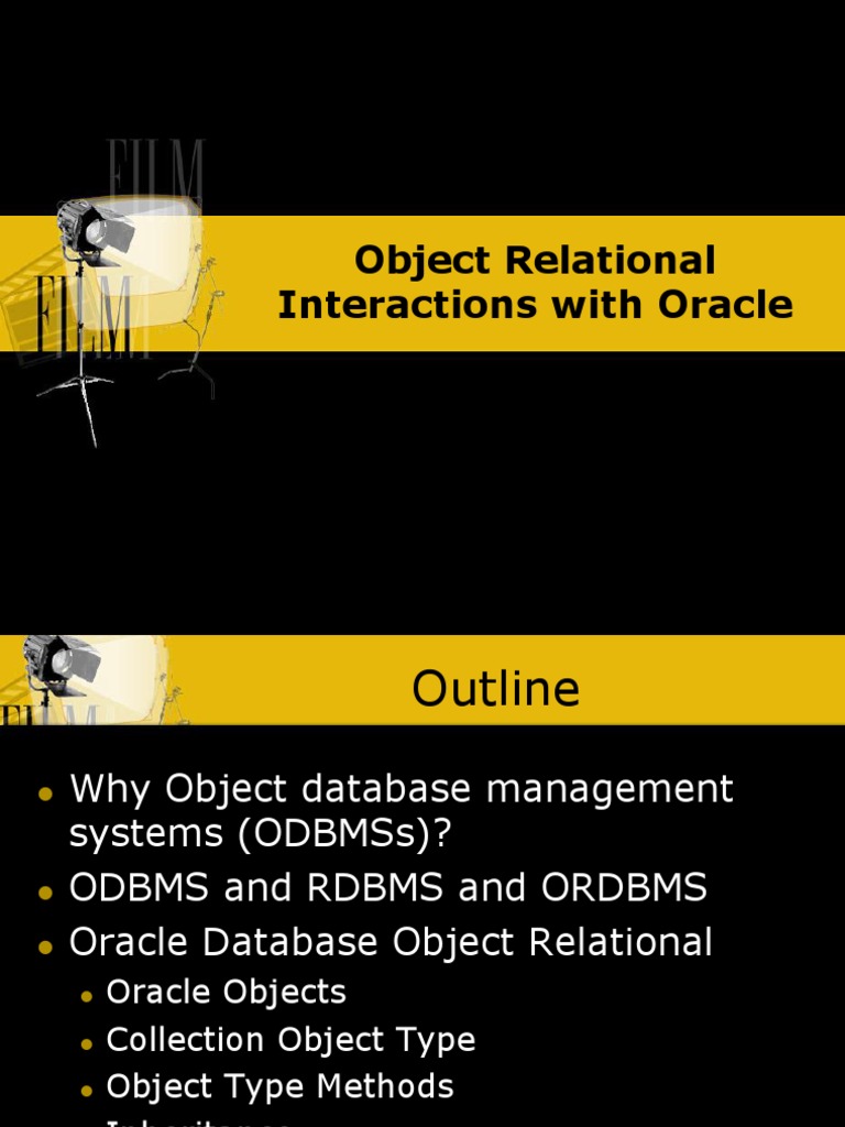 Oracle Object Relational Database Overview | PDF | Relational Database ...