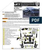 6 Inch Lift Kit: Installation Instructions