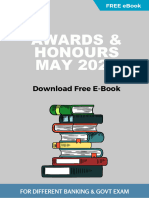 Awards and Honours May 2022