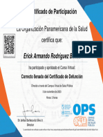 Curso Virtual Sobre El Correcto Llenado Del Certificado de Defunción, RELACSIS-Certificado de Aprobación 3735458