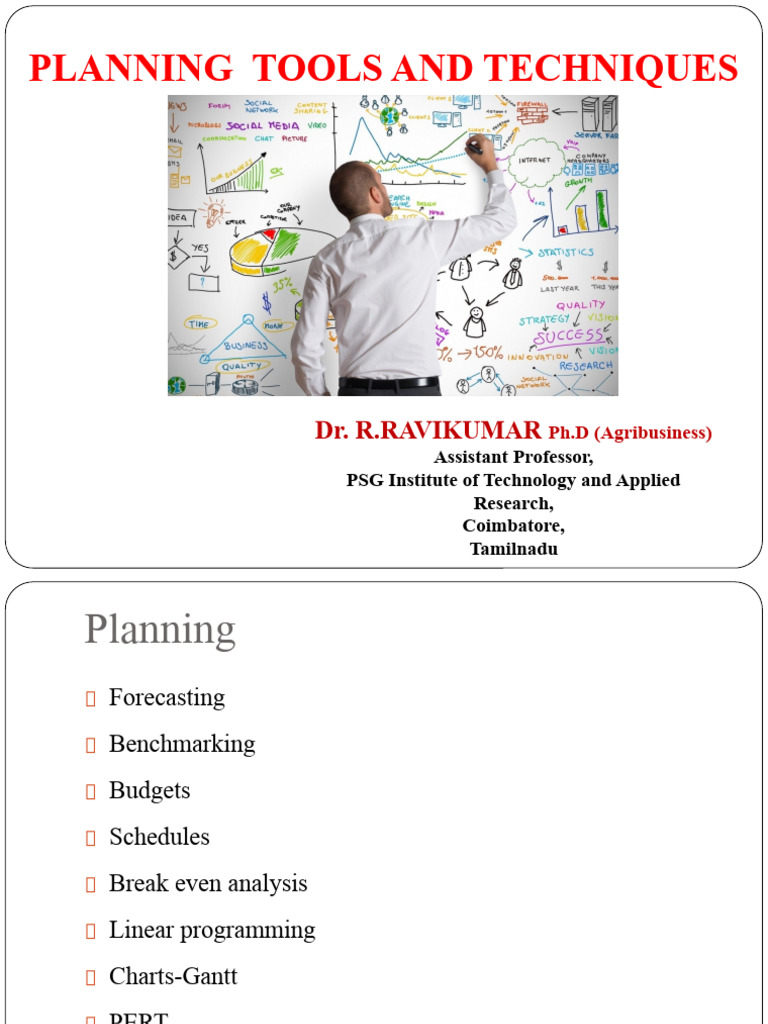 Planning Tools and Technique | PDF