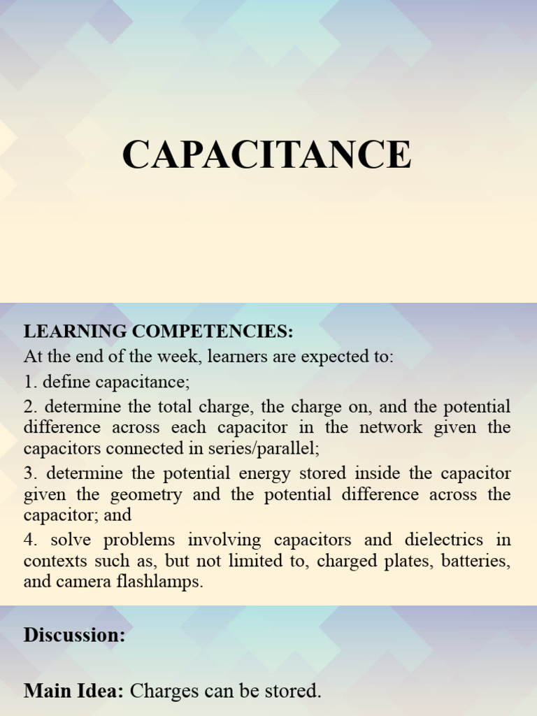 Capacitance | PDF