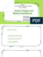 Demand, Supply and Market Equlibrium