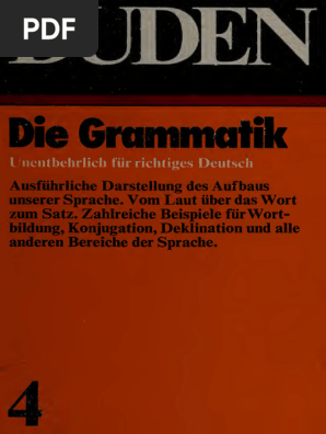 Duden Band 4 Grammatik Der Deutschen Gegenwartssprache (Paul Grebe U.a.)  (Z-Library) | PDF