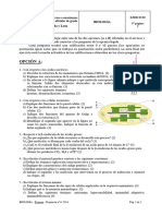 Examen Biología de Castilla y León (Extraordinaria de 2014)