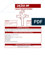 LIÇÃO 9 - A Nova Vida em Cristo