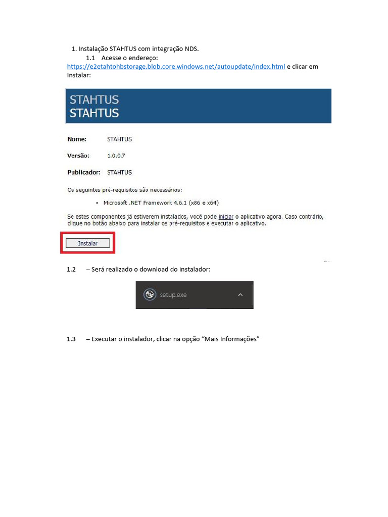 Instalação STAh Install | PDF