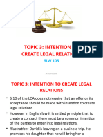 Topic 3 - Law of Contract