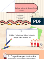 Pembelajaran Bahasa Indonesia Dengan Fokus Sastra