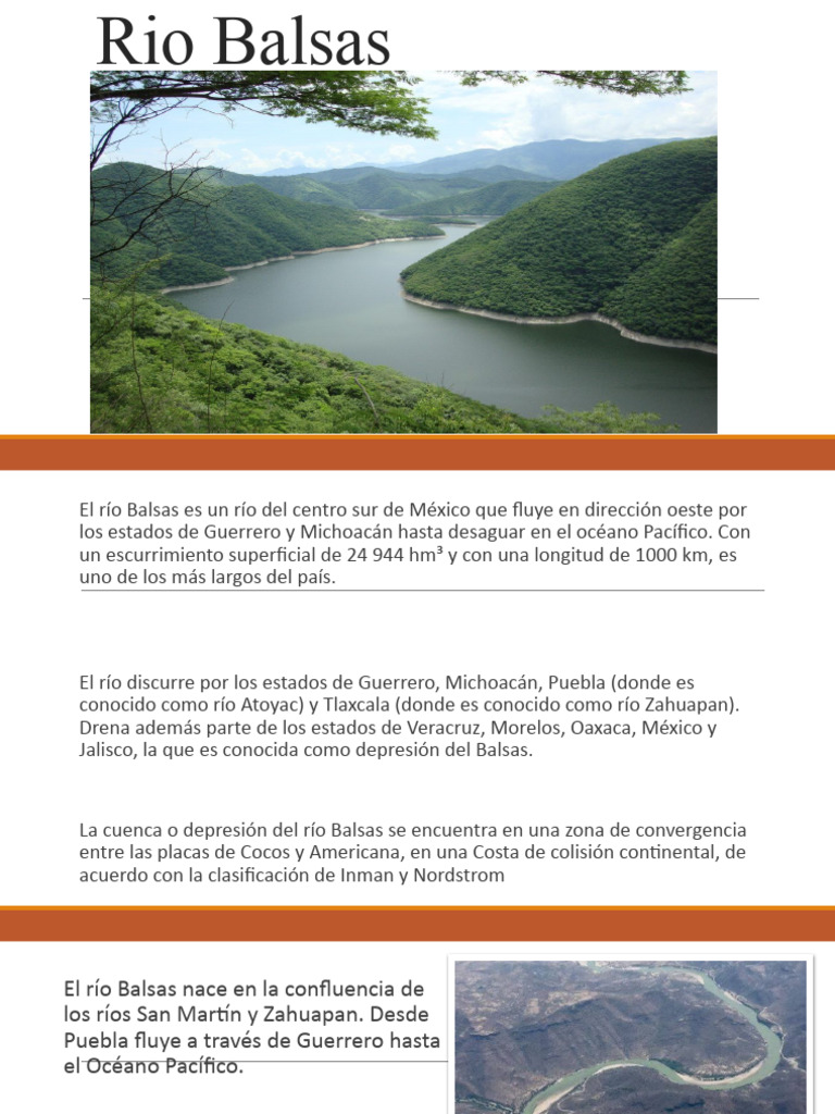 Rio Balsas | PDF | Ingeniería Ambiental | Agua y el medio ambiente