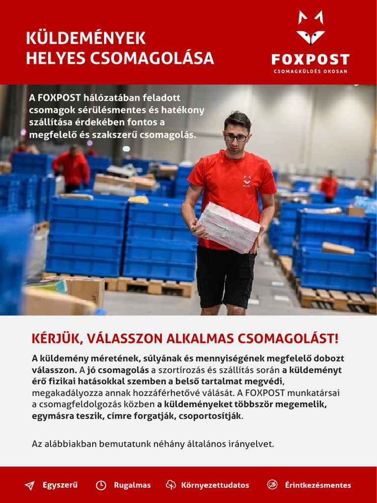 Foxpost Kuldemenyek Helyes Csomagolasa Pdf