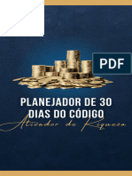 O Planejador de 30 Dias Do Código Ativador de Riqueza