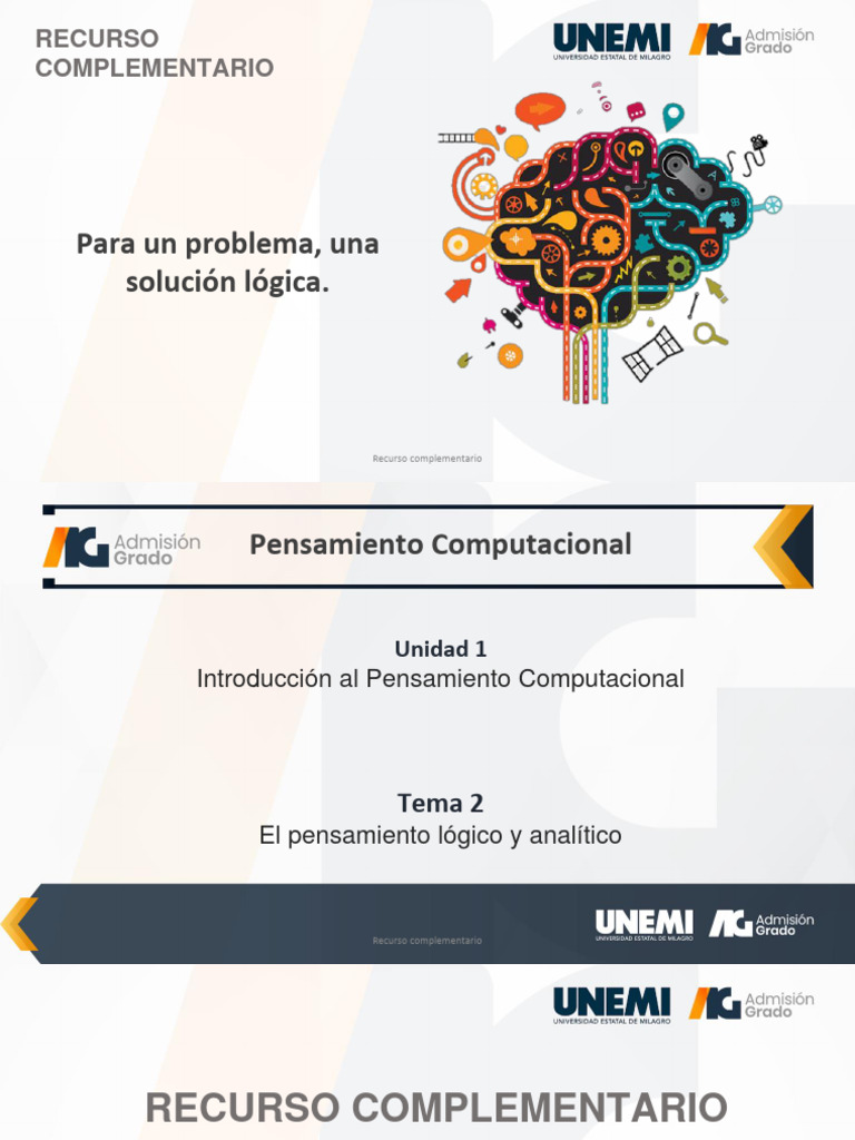 UNIDAD 1 - Tema 2 - Complementario Contestado | PDF | Matemática ...