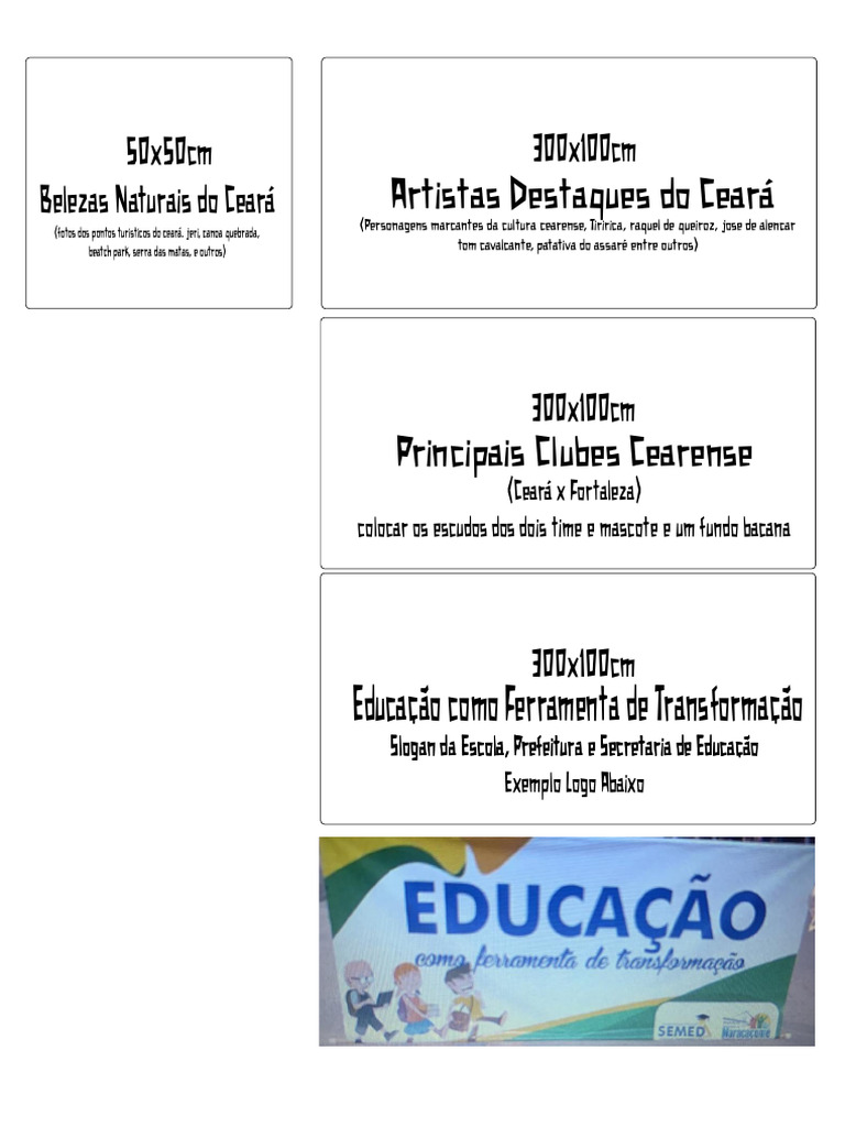 Modelos de Faixa e Tamanhos | PDF