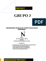 Tercer Informe - Innovation Projetc - Grupo 3