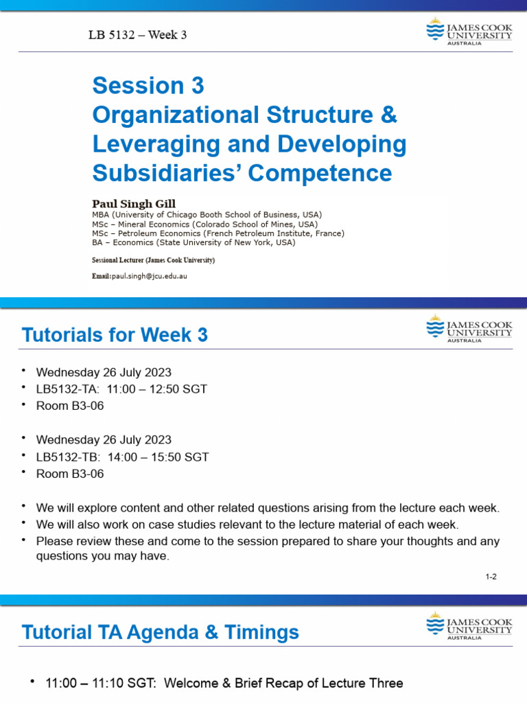 Tutorial Session 3 - Paul Singh | PDF