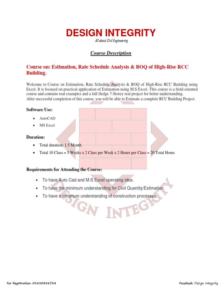 BOQ and Rate Analysis for RCC Buildings | PDF | Concrete | Reinforced ...