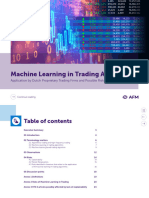 Report Machine Learning Trading Algorithms