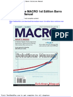 Full Download Intermediate Macro 1st Edition Barro Solutions Manual