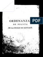 Ordenanzas de Policía de La Ciudad de Santiago