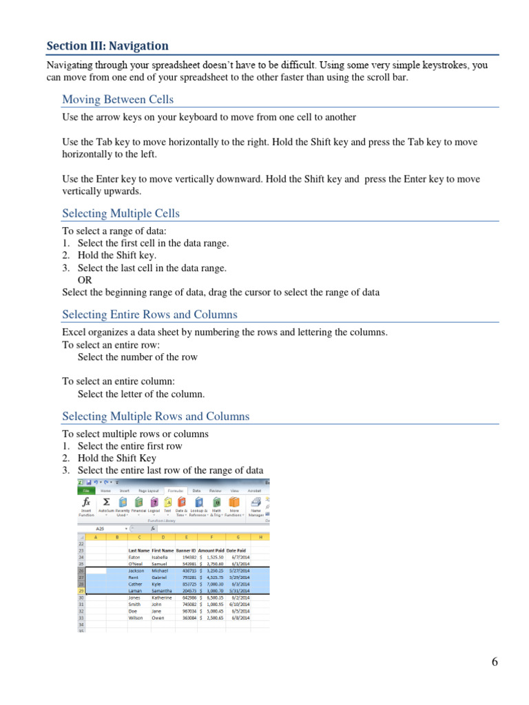 Excel Manual | PDF