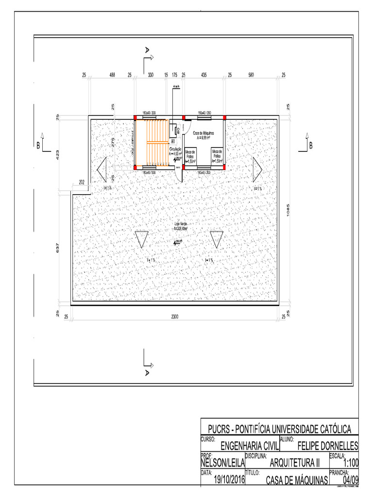 Planta Baixa - Casa de Máquinas | PDF