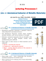 Ch. 3 Mechanical Behavior of Metallic Materials