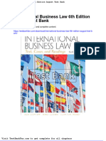 Full Download International Business Law 6th Edition August Test Bank