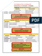 Calendarización 2023