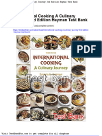 Full Download International Cooking A Culinary Journey 3rd Edition Heyman Test Bank