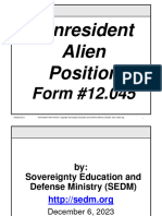 Nonresident Alien Position Course, Form #12.045