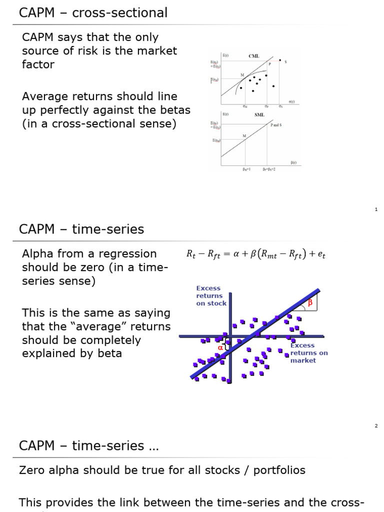 04-06 - B-Testing APM | PDF | Capital Asset Pricing Model | Regression ...