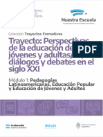 TEJA Modulo1 Curso 1. Pedagogías Latinoamericanas, Educación Popular, y Educación de Jóvenes y Adultos