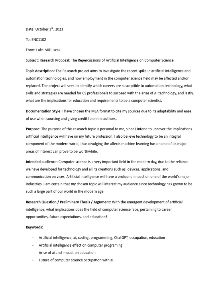 Research Memo | PDF | Artificial Intelligence | Intelligence (AI ...