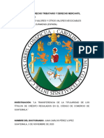 La Transferencia de La Titularidad de Los Títulos de Crédito